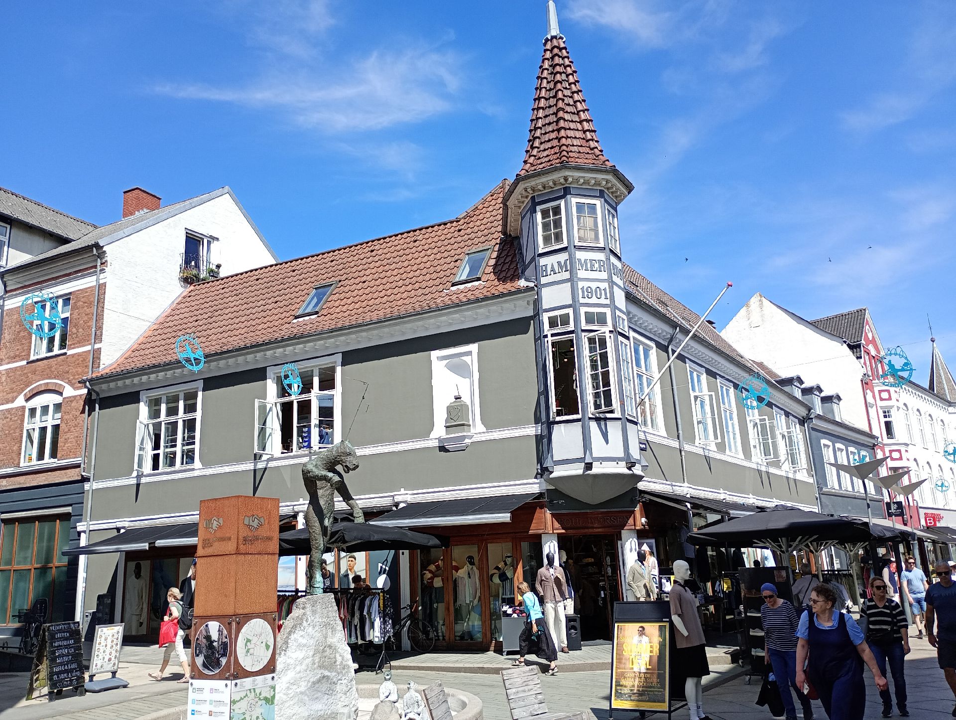 Facaderenovering på strøget i Vejle